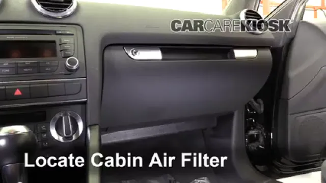2011 Audi A3 TDI 2.0L 4 Cyl. Turbo Diesel Filtre à air (intérieur) Changement